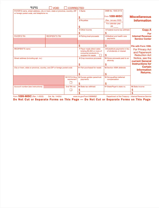 2021 1099-MISC Form
