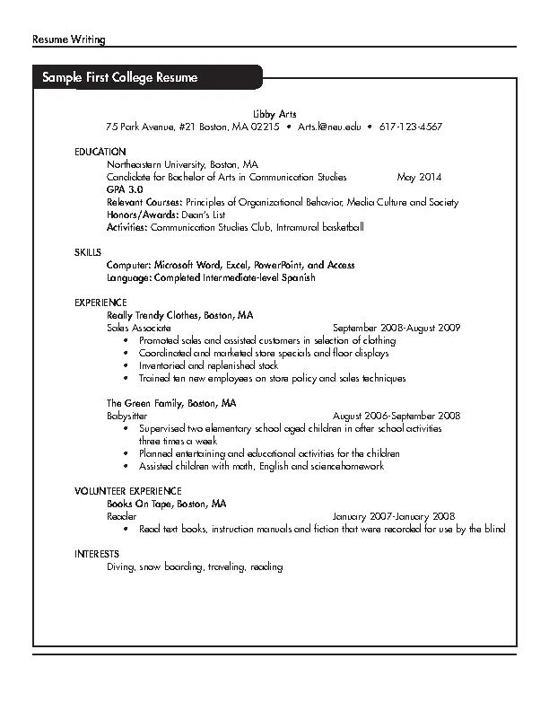 Assistant Personal Trainer Resume