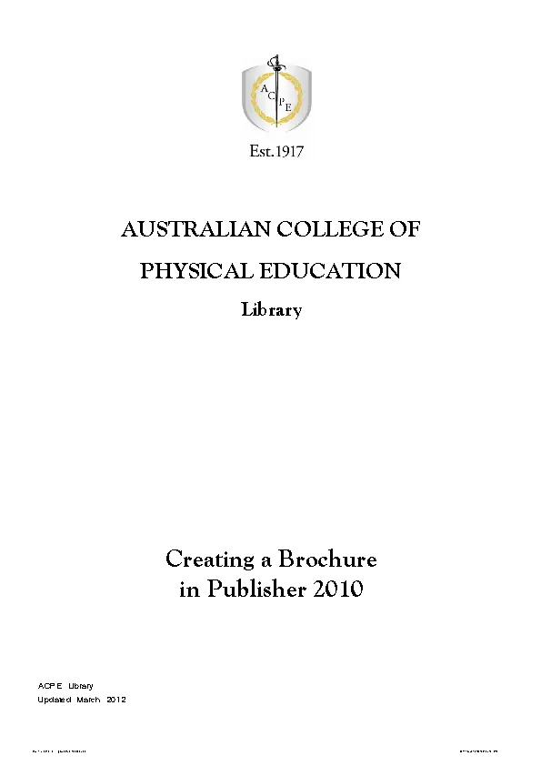 Australian College Of Physical Education