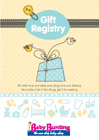 Baby Gift Registry Checklist