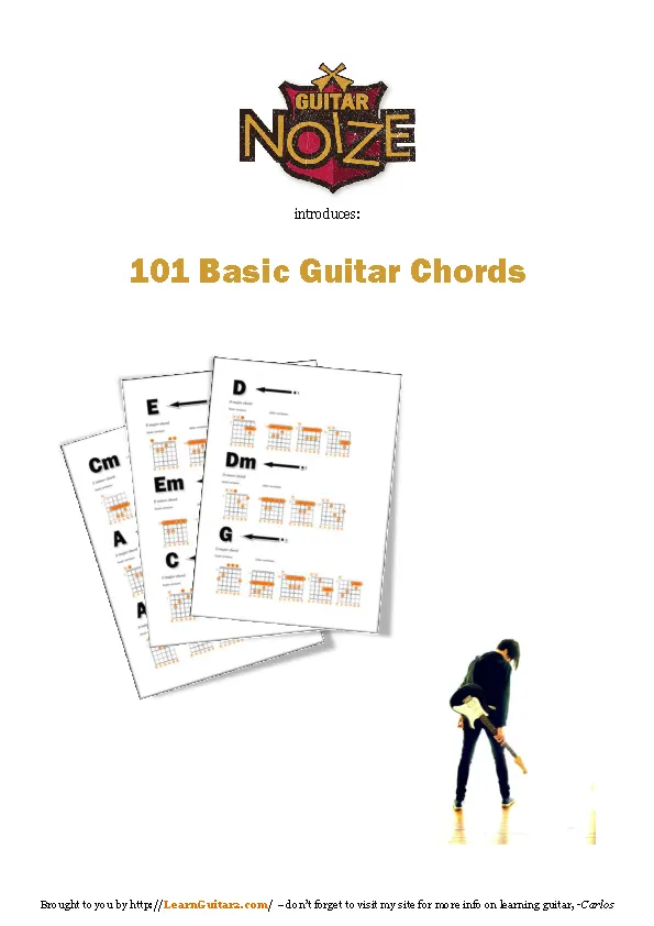 Basic Guitar Note Chart - PDFSimpli