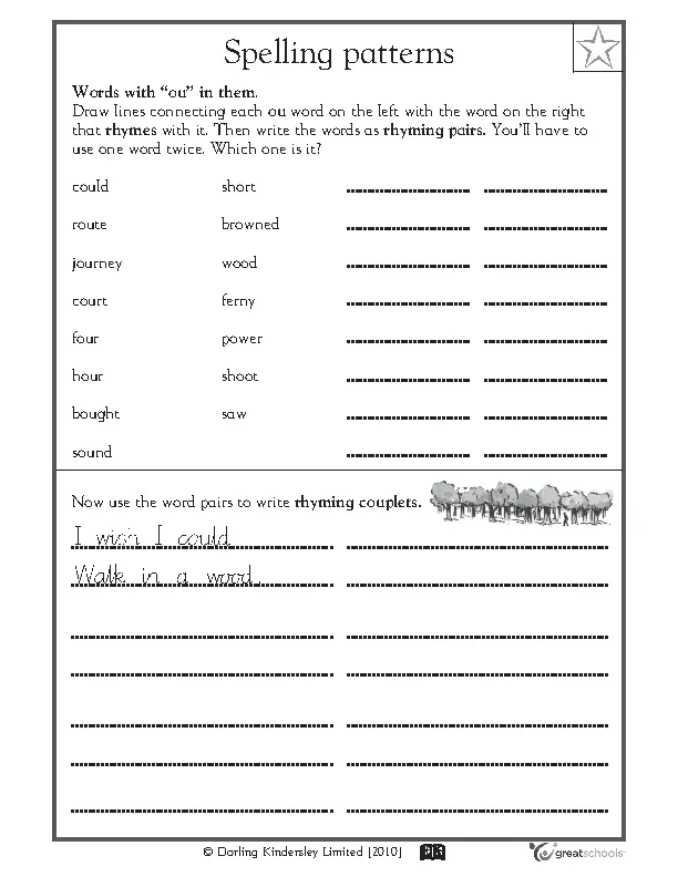 Blank Spelling Pattern Common Core Sheet