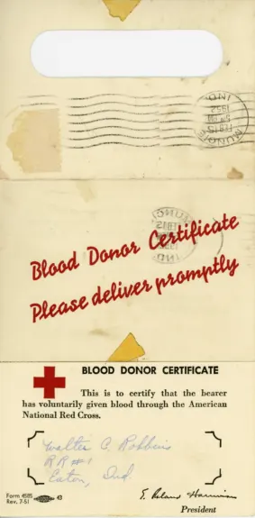 Blood Donation Certificate Template