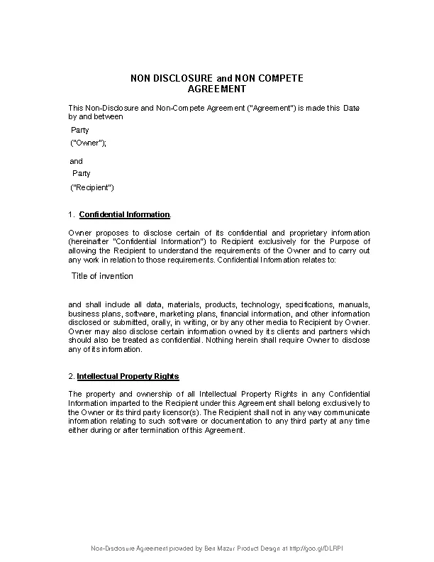 Business Non Compete Agreement6