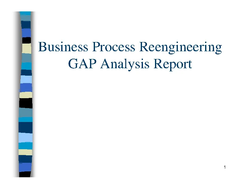 Business Process Reengineering Gap Analysis Report