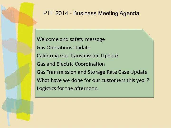 Business Safety Meeting Agenda Template