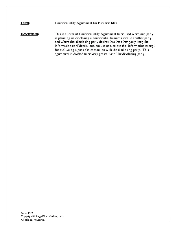 Business Sample Celebrity Confidentiality Agreement