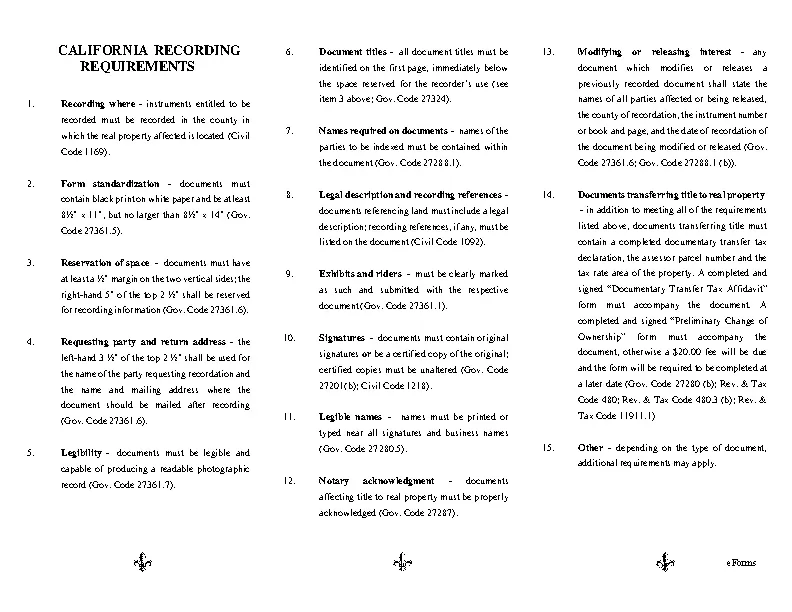 california recording requirements PDFSimpli