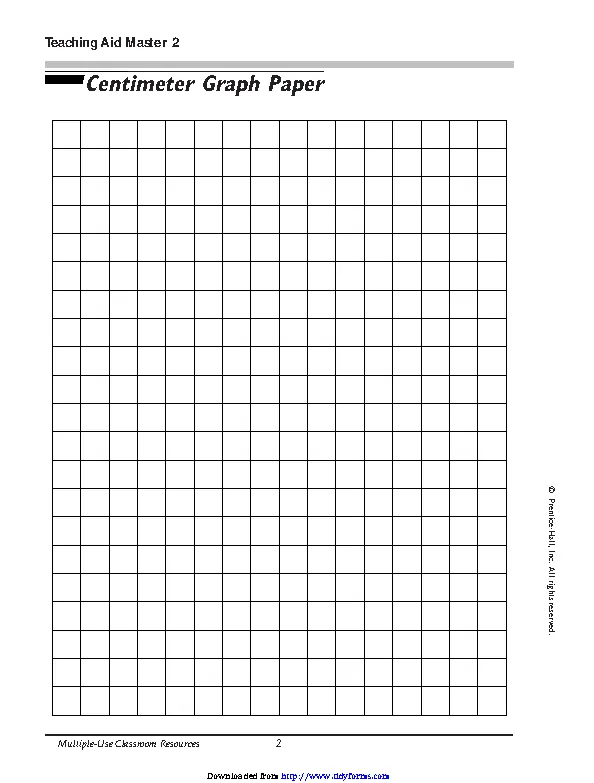 Centimeter Graph Paper 2