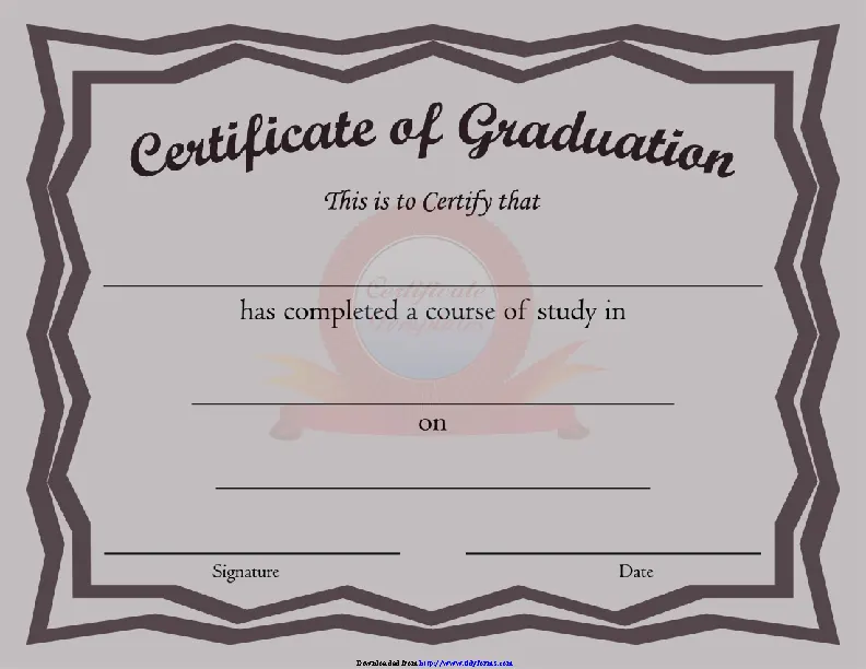 Certificate Of Graduation