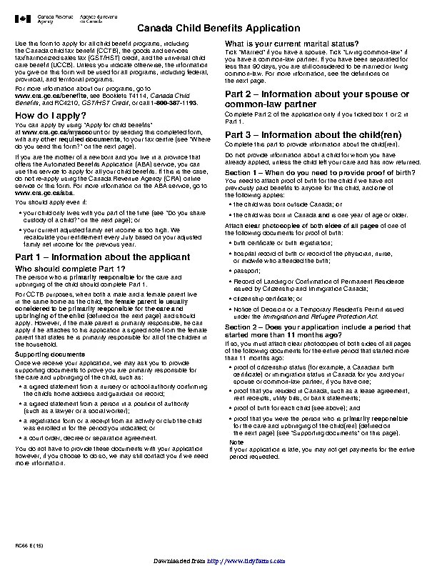 Child Benefit Application Form PDFSimpli