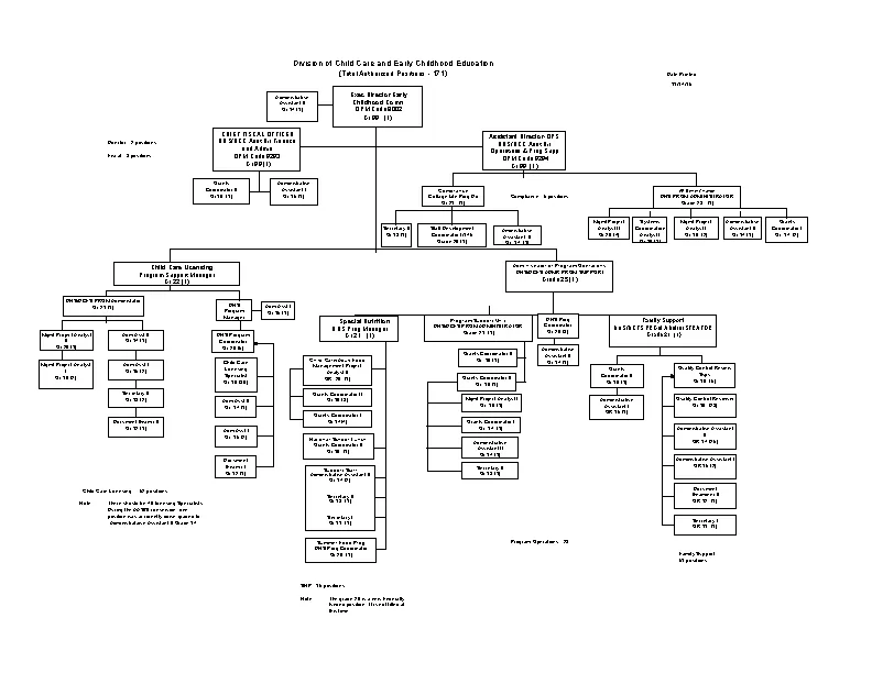 Childcare Organization Chart Template - PDFSimpli