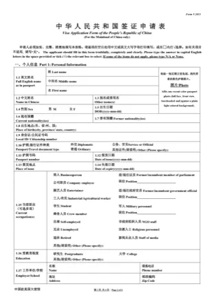 China Visa v 2013 PDF