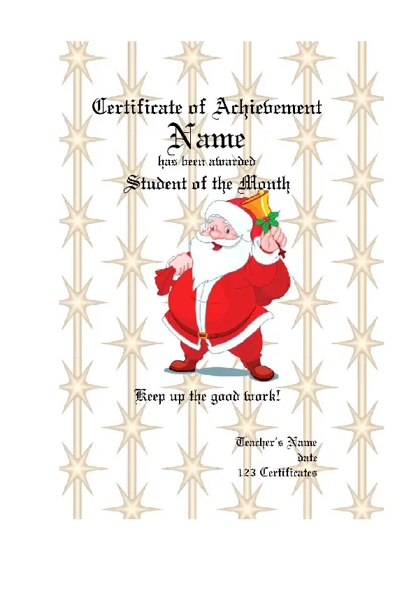 Christmas Gift Certificate Pdf Template Free Download