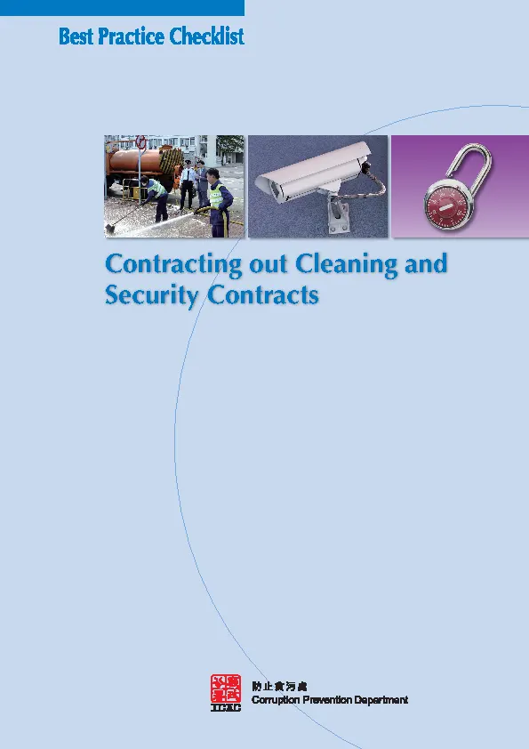 Cleaning Security Contract Pdf Format Free Template