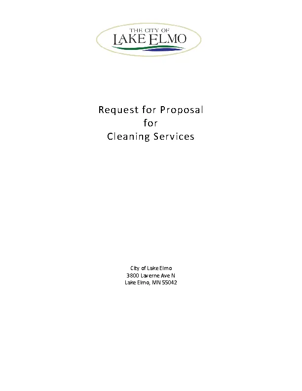 Cleaning Service Proposal Template