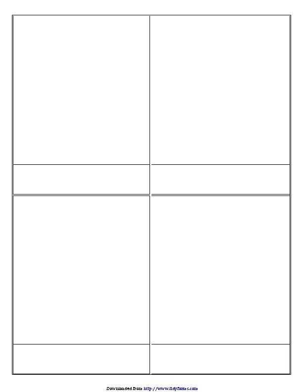 Comic Strip Templates Big Squares - PDFSimpli