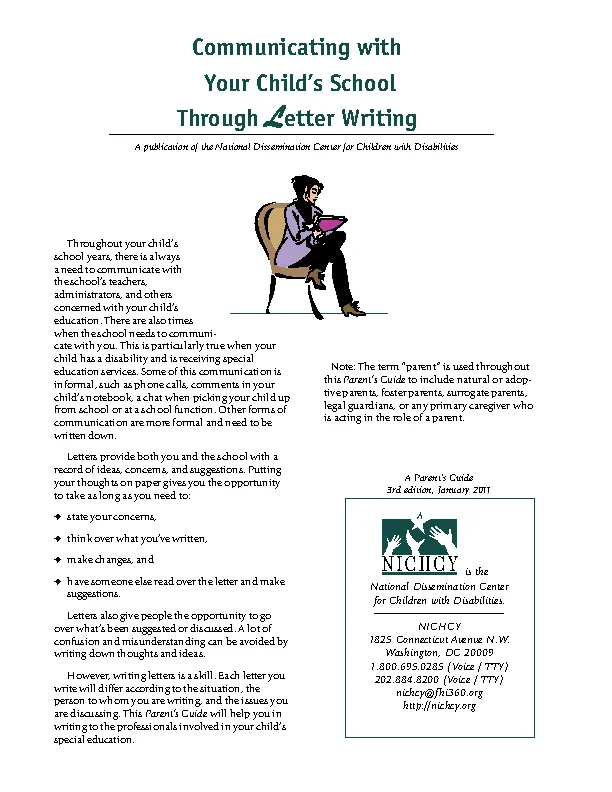 Communicating With Your Childs School Through Letter Writing