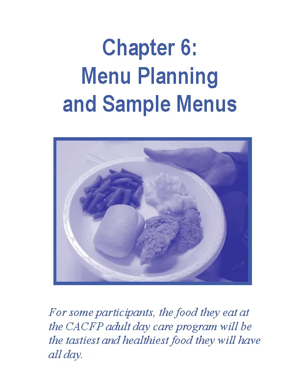 Complex Menu Planning And Sample