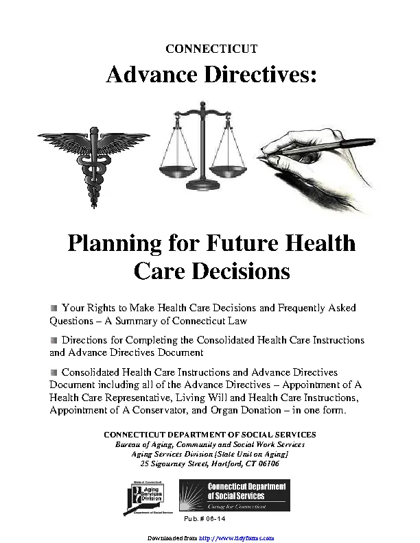 Connecticut Advance Health Care Directive Form 3