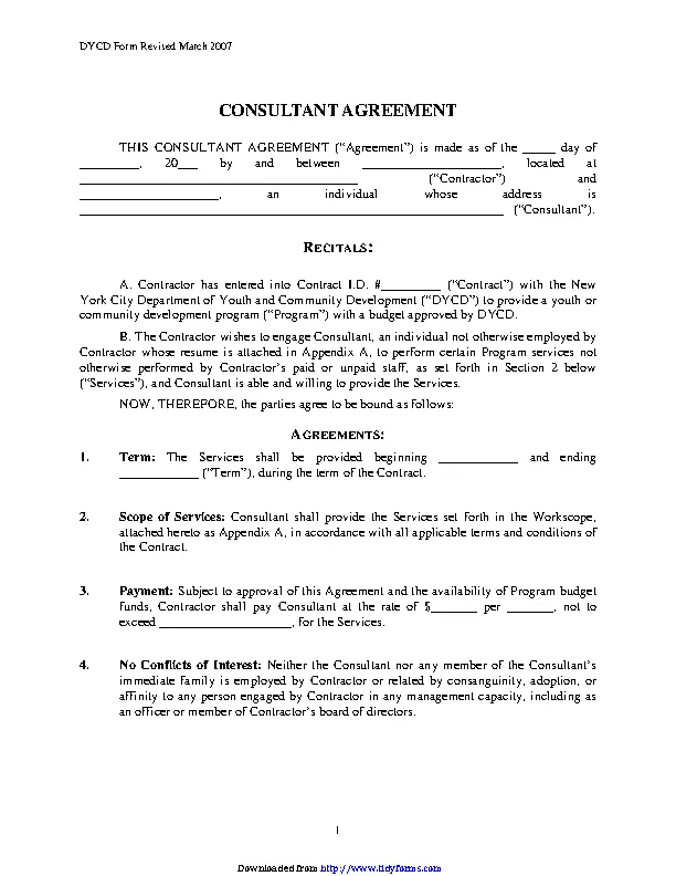 Consultant Agreement 1