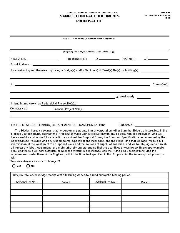 Contract Proposal Template Pdfsimpli 9902