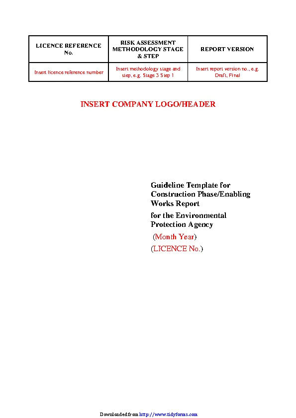 Contractor Statement Of Work Template
