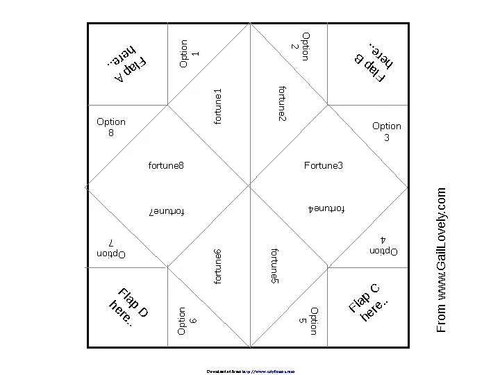 Cootie Catcher Template 3 - PDFSimpli