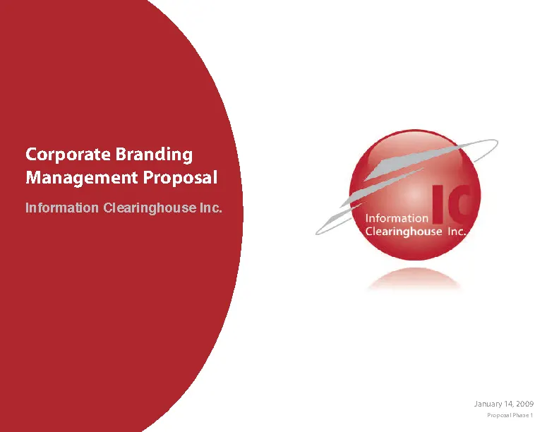 Corporate Branding Management Proposal