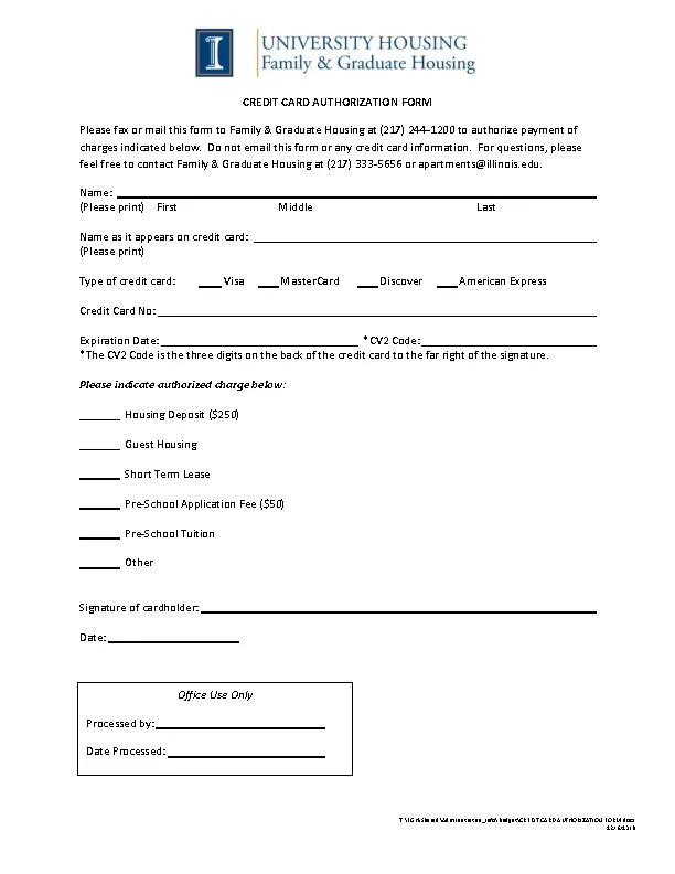 Credit Card Authorization Form Template Pdfsimpli 1182