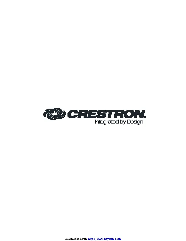 Crestron 2013 Corporate Brochure