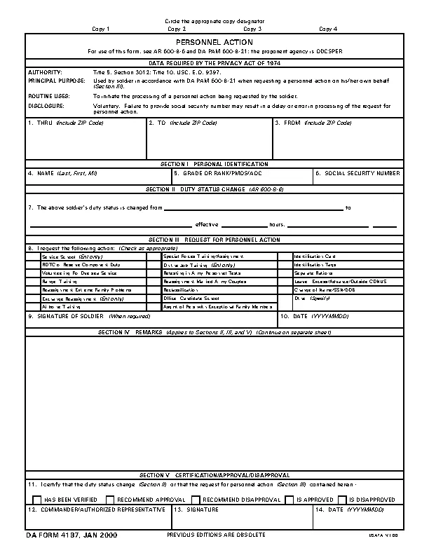 Da Form 4187 Pdfsimpli 4372