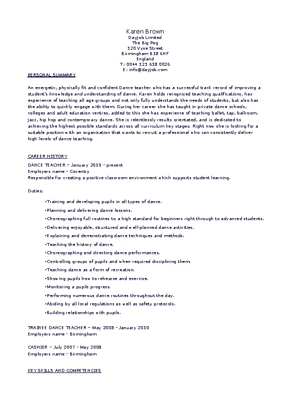 dance-teacher-resume-pdfsimpli