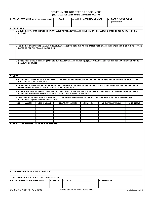 Dd Form 1351 5 - PDFSimpli