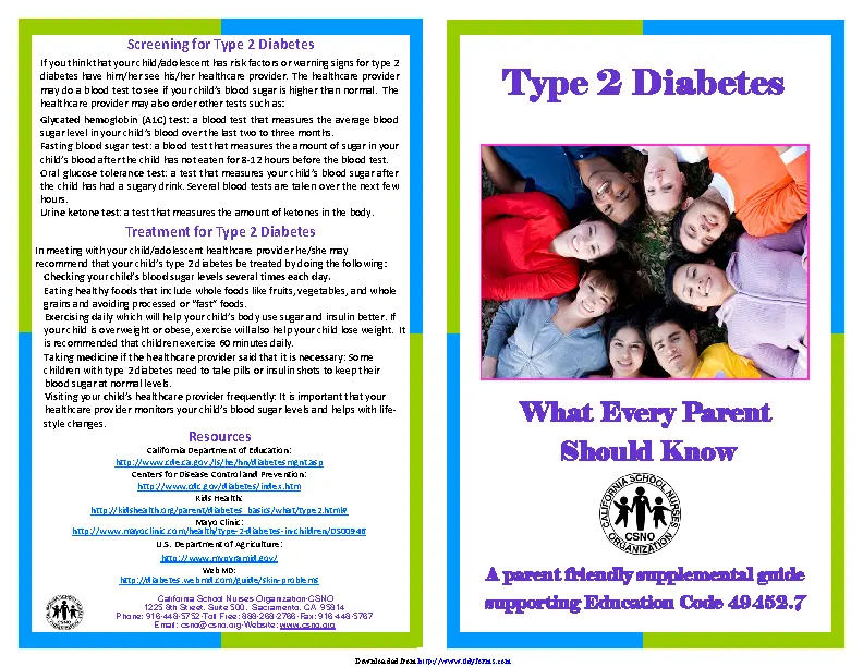 Diabetes Brochure 3