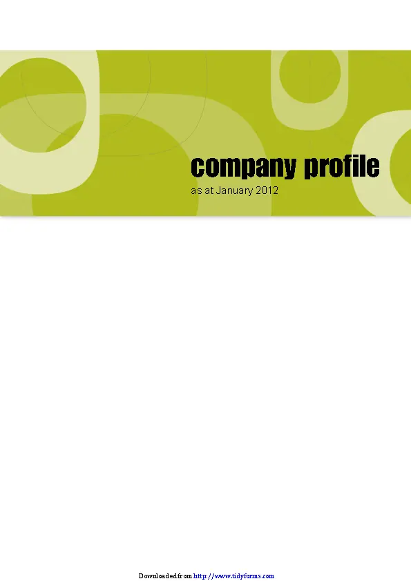 Eco Options Company Profile Sample