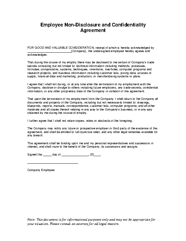employee-non-disclosure-agreement-pdfsimpli