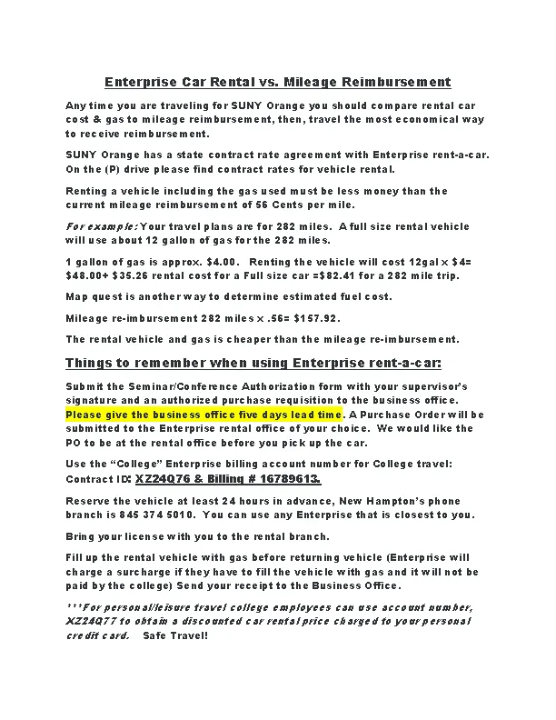 Enterprise Rental Templates Pdf PDFSimpli