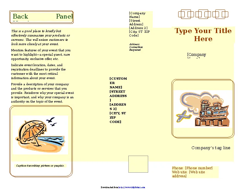 Event Marketing Brochure Accessory Design