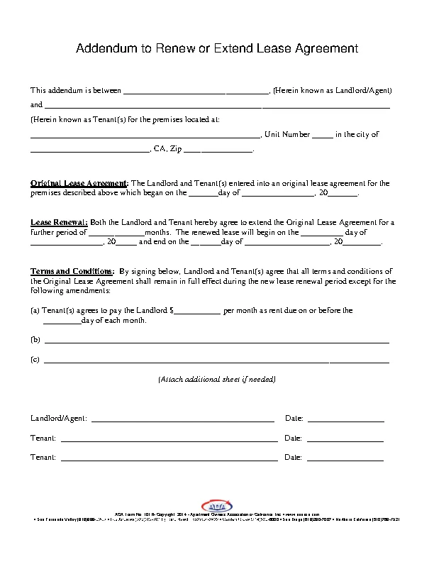 Extend Lease Agreement Example PDFSimpli