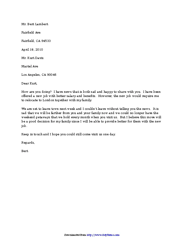 Farewell Letter To Friend PDFSimpli