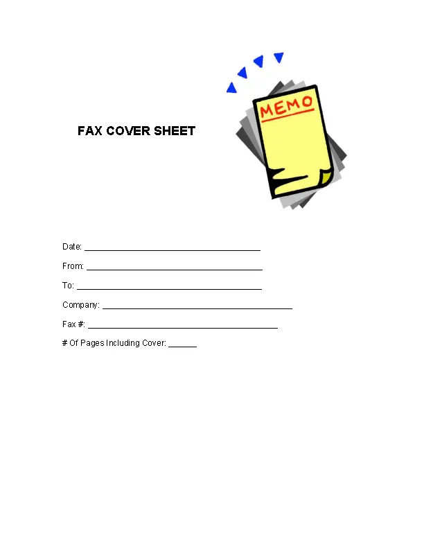 Fax Cover Letter Template