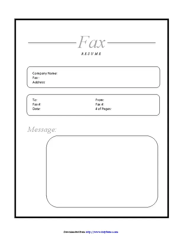 Fax Cover Sheet For Resume 1 Pdfsimpli 8462