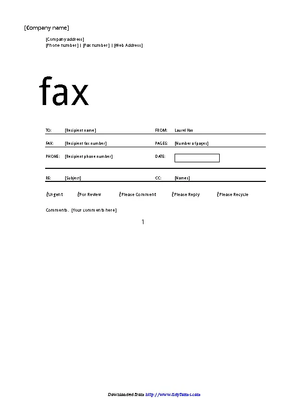 Fax Cover Sheet Professional Design 2