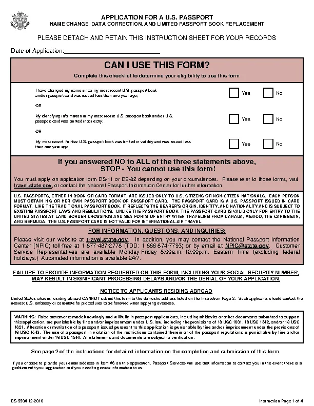 Form Ds 5504 - PDFSimpli