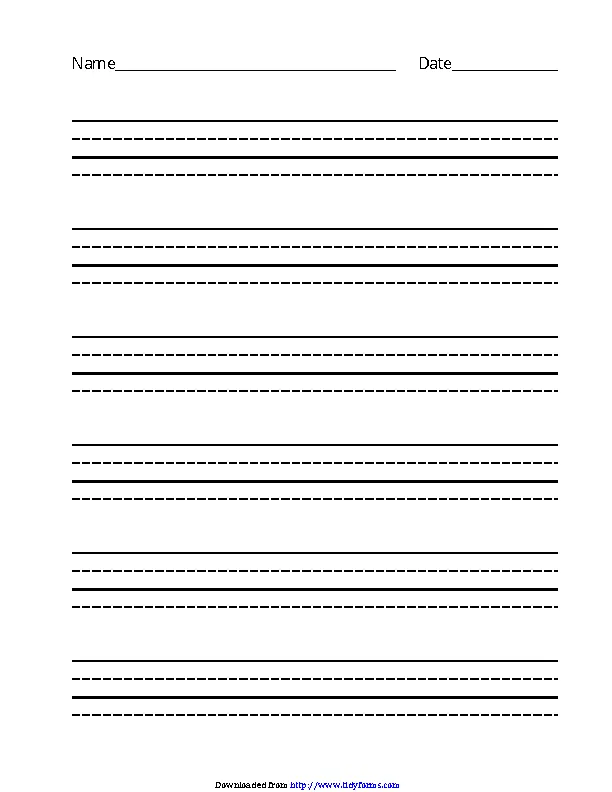 Four Lined Paper Template - PDFSimpli