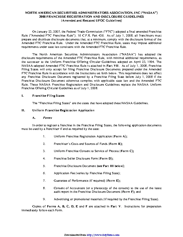 Franchise Disclosure Document 1 - PDFSimpli