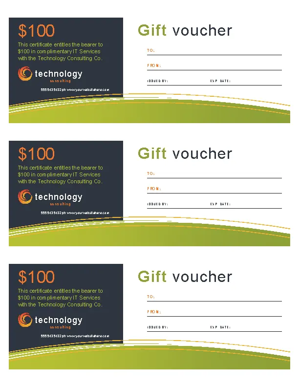 Free Gift Certificate Template For Ms Word