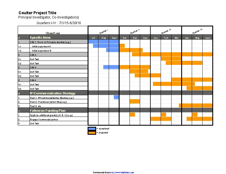 Gantt Excel Template - PDFSimpli
