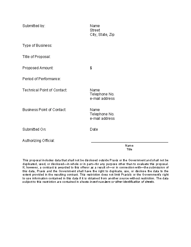 General Contractor Proposal Template Pdfsimpli 6587